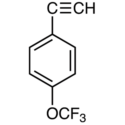 1-Ethynyl-4-(trifluoromethoxy)benzene Chemical Structure of 1-Ethynyl-4-(trifluoromethoxy)benzene