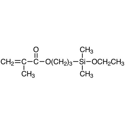 3-(Ethoxydimethylsilyl)propyl Methacrylate (stabilized with BHT) Chemical Structure of 3-(Ethoxydimethylsilyl)propyl Methacrylate (stabilized with BHT)