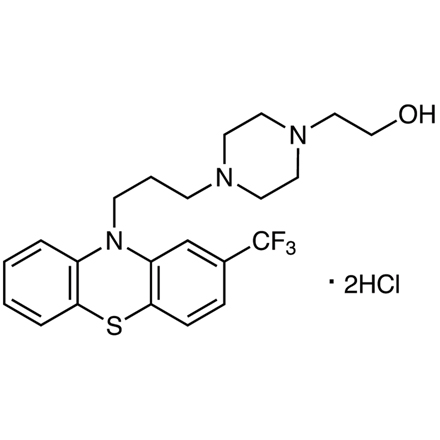 Fluphenazine Dihydrochloride Chemical Structure of Fluphenazine Dihydrochloride