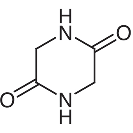 Glycine Anhydride Chemical Structure of Glycine Anhydride