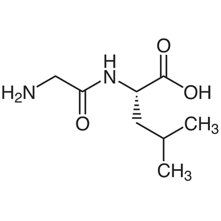 Glycyl-L-leucine Chemical Structure of Glycyl-L-leucine