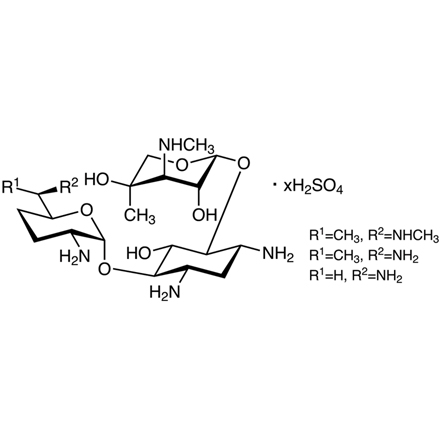 Gentamicin Sulfate Chemical Structure of Gentamicin Sulfate