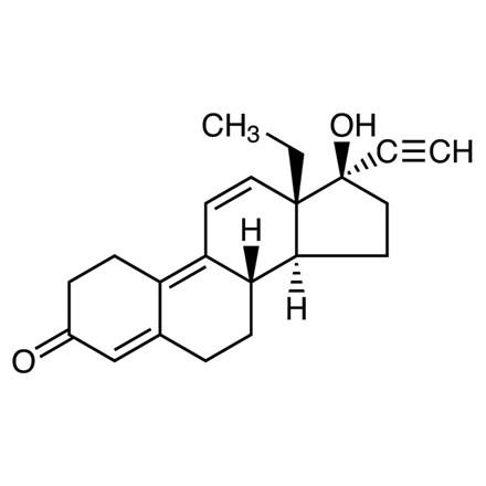 Gestrinone Chemical Structure of Gestrinone