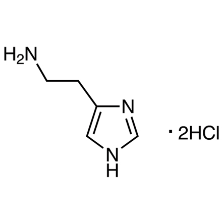 Histamine Dihydrochloride Chemical Structure of Histamine Dihydrochloride