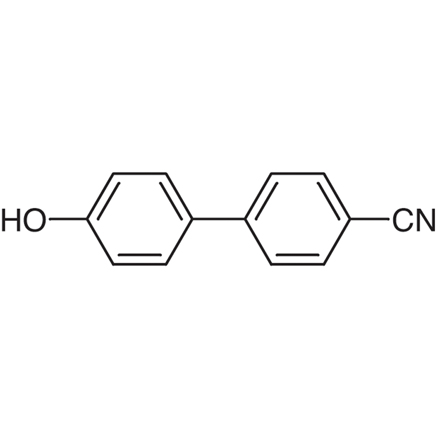 4-Cyano-4'-hydroxybiphenyl Chemical Structure of 4-Cyano-4'-hydroxybiphenyl