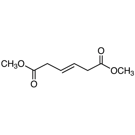 Dimethyl trans-3-Hexenedioate Chemical Structure of Dimethyl trans-3-Hexenedioate