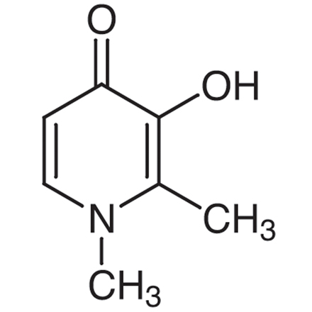 3-Hydroxy-1,2-dimethyl-4(1H)-pyridone Chemical Structure of 3-Hydroxy-1,2-dimethyl-4(1H)-pyridone