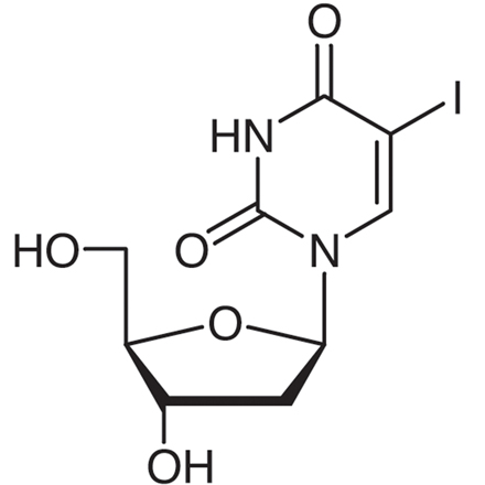 5-Iodo-2'-deoxyuridine Chemical Structure of 5-Iodo-2'-deoxyuridine