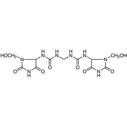 Imidazolidinyl Urea Chemical Structure of Imidazolidinyl Urea