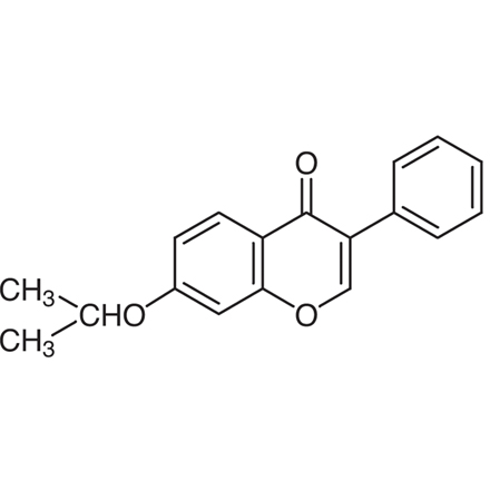 Ipriflavone Chemical Structure of Ipriflavone