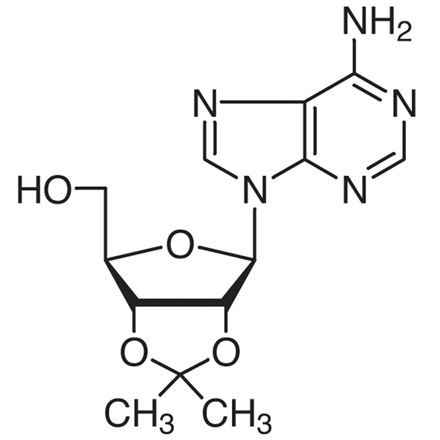 2',3'-O-Isopropylideneadenosine Chemical Structure of 2',3'-O-Isopropylideneadenosine
