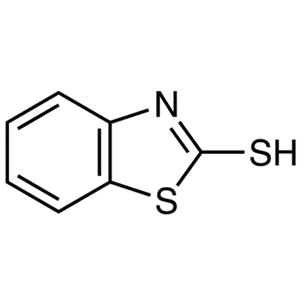 2-Mercaptobenzothiazole Chemical Structure of 2-Mercaptobenzothiazole