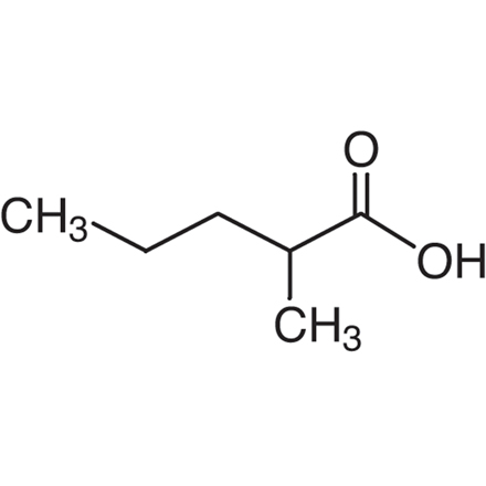 2-Methylvaleric Acid Chemical Structure of 2-Methylvaleric Acid