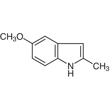 5-Methoxy-2-methylindole Chemical Structure of 5-Methoxy-2-methylindole