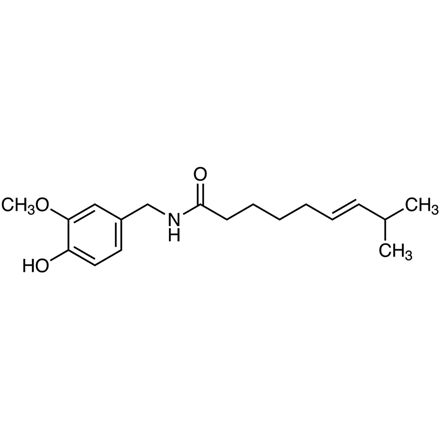 Capsaicin (Natural) Chemical Structure of Capsaicin (Natural)