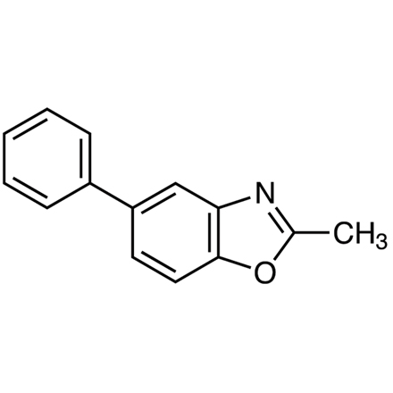 2-Methyl-5-phenylbenzoxazole Chemical Structure of 2-Methyl-5-phenylbenzoxazole