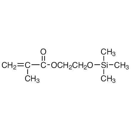 2-(Trimethylsilyloxy)ethyl Methacrylate (stabilized with BHT) Chemical Structure of 2-(Trimethylsilyloxy)ethyl Methacrylate (stabilized with BHT)