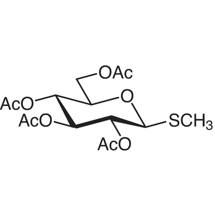 Methyl 2,3,4,6-Tetra-O-acetyl-1-thio-beta-D-glucopyranoside Chemical Structure of Methyl 2,3,4,6-Tetra-O-acetyl-1-thio-beta-D-glucopyranoside