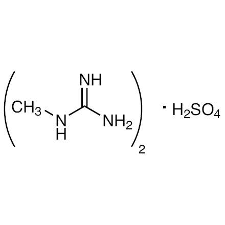1-Methylguanidine Sulfate Chemical Structure of 1-Methylguanidine Sulfate