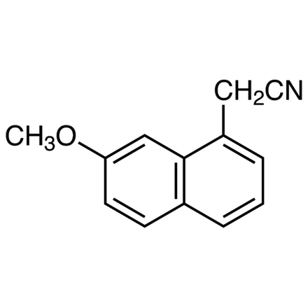 7-Methoxy-1-naphthylacetonitrile Chemical Structure of 7-Methoxy-1-naphthylacetonitrile