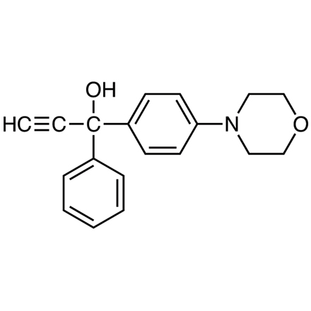 1-(4-Morpholinophenyl)-1-phenylprop-2-yn-1-ol Chemical Structure of 1-(4-Morpholinophenyl)-1-phenylprop-2-yn-1-ol