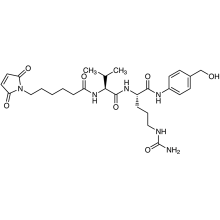MC-Val-Cit-PAB-OH Chemical Structure of MC-Val-Cit-PAB-OH