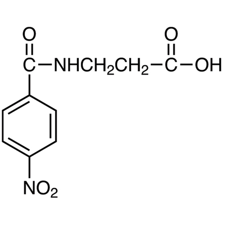 N-(4-Nitrobenzoyl)-beta-alanine Chemical Structure of N-(4-Nitrobenzoyl)-beta-alanine