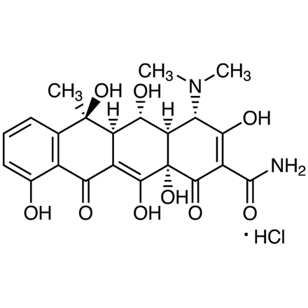 Oxytetracycline Hydrochloride Chemical Structure of Oxytetracycline Hydrochloride