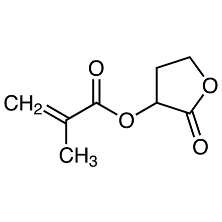 2-Oxotetrahydrofuran-3-yl Methacrylate (stabilized with BHT) Chemical Structure of 2-Oxotetrahydrofuran-3-yl Methacrylate (stabilized with BHT)
