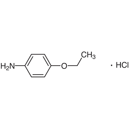 p-Phenetidine Hydrochloride Chemical Structure of p-Phenetidine Hydrochloride