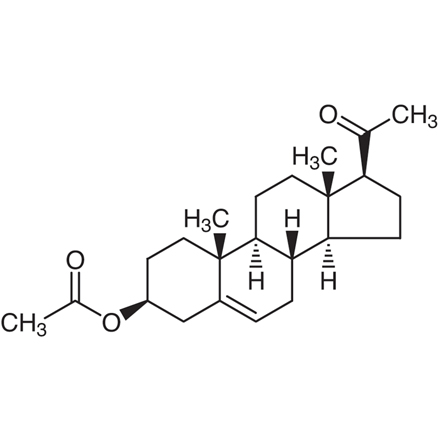 Pregnenolone Acetate Chemical Structure of Pregnenolone Acetate