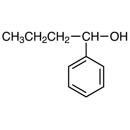 1-Phenyl-1-butanol Chemical Structure of 1-Phenyl-1-butanol