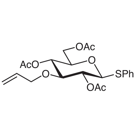 Phenyl 2,4,6-Tri-O-acetyl-3-O-allyl-1-thio-beta-D-glucopyranoside Chemical Structure of Phenyl 2,4,6-Tri-O-acetyl-3-O-allyl-1-thio-beta-D-glucopyranoside
