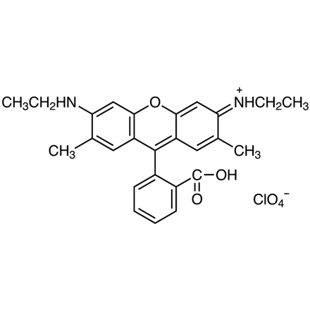 Rhodamine 19 Perchlorate Chemical Structure of Rhodamine 19 Perchlorate