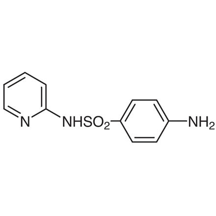 Sulfapyridine Chemical Structure of Sulfapyridine