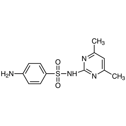 Sulfamethazine Chemical Structure of Sulfamethazine