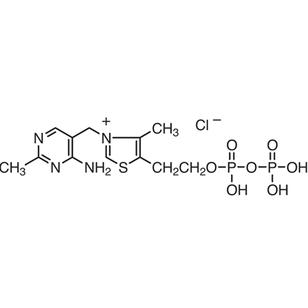 Thiamine Pyrophosphate Chloride Chemical Structure of Thiamine Pyrophosphate Chloride
