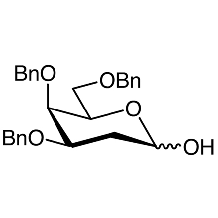 3,4,6-Tri-O-benzyl-2-deoxy-D-galactopyranose Chemical Structure of 3,4,6-Tri-O-benzyl-2-deoxy-D-galactopyranose