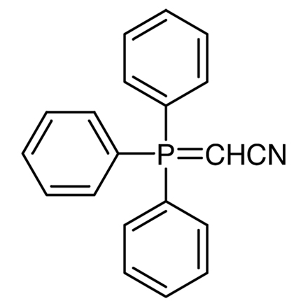 (Triphenylphosphoranylidene)acetonitrile Chemical Structure of (Triphenylphosphoranylidene)acetonitrile