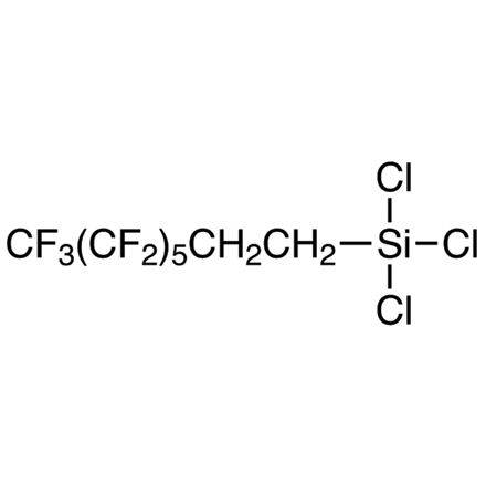 Trichloro(1H,1H,2H,2H-tridecafluoro-n-octyl)silane Chemical Structure of Trichloro(1H,1H,2H,2H-tridecafluoro-n-octyl)silane