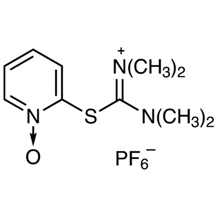 N,N,N',N'-Tetramethyl-S-(1-oxido-2-pyridyl)thiouronium Hexafluorophosphate Chemical Structure of N,N,N',N'-Tetramethyl-S-(1-oxido-2-pyridyl)thiouronium Hexafluorophosphate