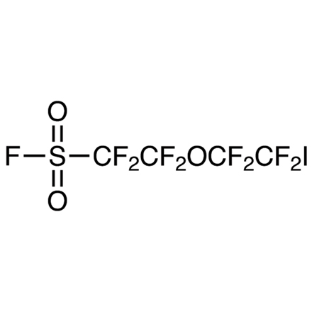 Tetrafluoro-2-(tetrafluoro-2-iodoethoxy)ethanesulfonyl Fluoride (stabilized with Na2S2O3) Chemical Structure of Tetrafluoro-2-(tetrafluoro-2-iodoethoxy)ethanesulfonyl Fluoride (stabilized with Na2S2O3)