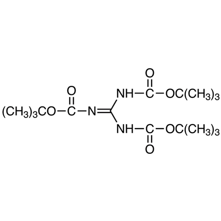 1,2,3-Tris(tert-butoxycarbonyl)guanidine Chemical Structure of 1,2,3-Tris(tert-butoxycarbonyl)guanidine