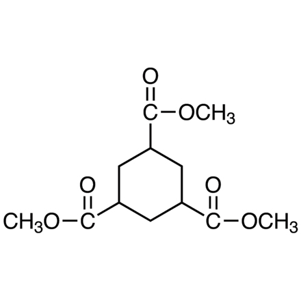 Trimethyl 1,3,5-Cyclohexanetricarboxylate (cis- and trans- mixture) Chemical Structure of Trimethyl 1,3,5-Cyclohexanetricarboxylate (cis- and trans- mixture)