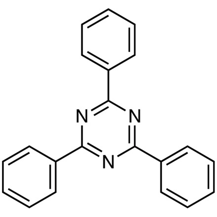 2,4,6-Triphenyl-1,3,5-triazine (purified by sublimation) Chemical Structure of 2,4,6-Triphenyl-1,3,5-triazine (purified by sublimation)