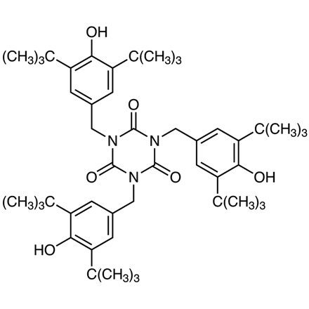 1,3,5-Tris(3,5-di-tert-butyl-4-hydroxybenzyl)-1,3,5-triazinane-2,4,6-trione Chemical Structure of 1,3,5-Tris(3,5-di-tert-butyl-4-hydroxybenzyl)-1,3,5-triazinane-2,4,6-trione