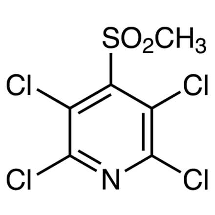 2,3,5,6-Tetrachloro-4-(methylsulfonyl)pyridine Chemical Structure of 2,3,5,6-Tetrachloro-4-(methylsulfonyl)pyridine