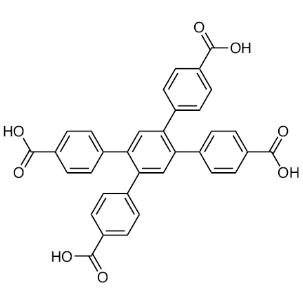 1,2,4,5-Tetrakis(4-carboxyphenyl)benzene Chemical Structure of 1,2,4,5-Tetrakis(4-carboxyphenyl)benzene