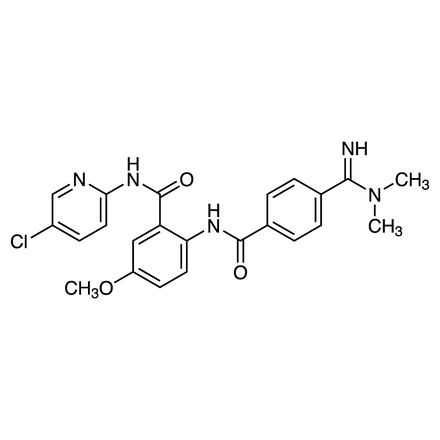 Betrixaban Chemical Structure of Betrixaban