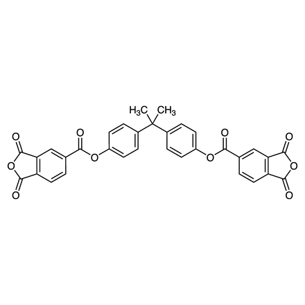 Propane-2,2-diylbis(4,1-phenylene) Bis(1,3-dioxo-1,3-dihydroisobenzofuran-5-carboxylate) Chemical Structure of Propane-2,2-diylbis(4,1-phenylene) Bis(1,3-dioxo-1,3-dihydroisobenzofuran-5-carboxylate)